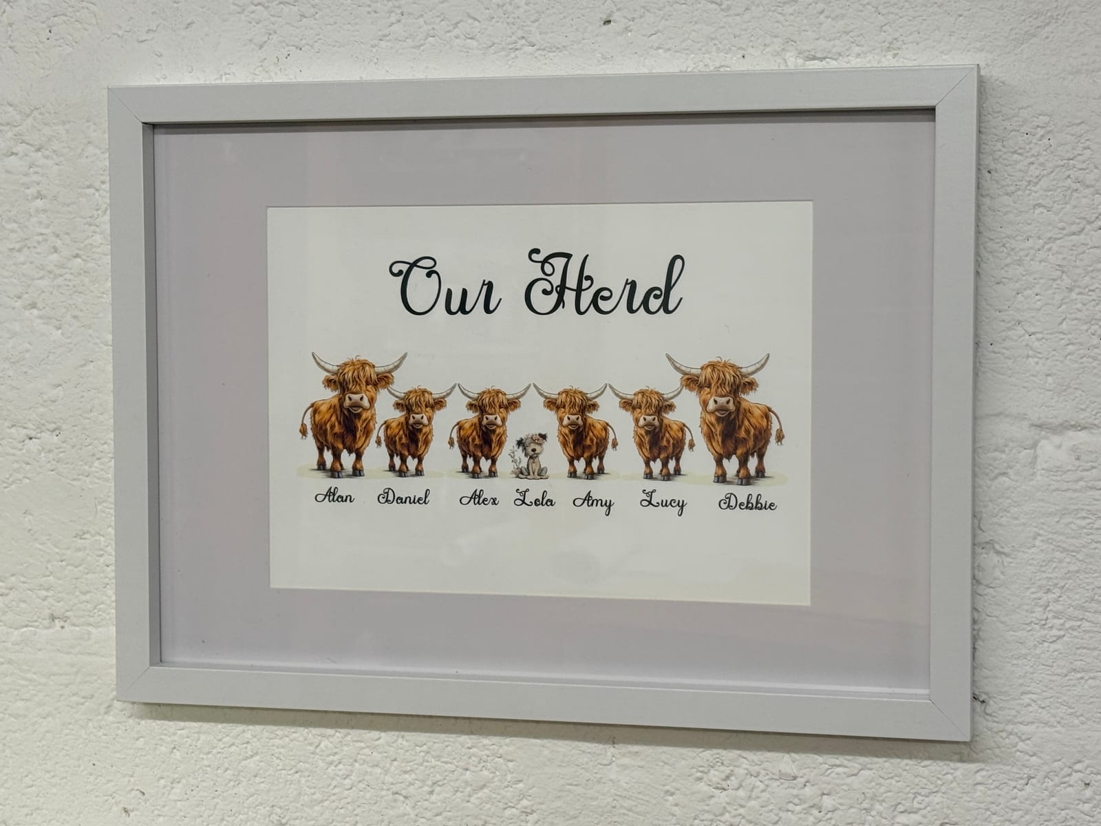 Personalised framed print