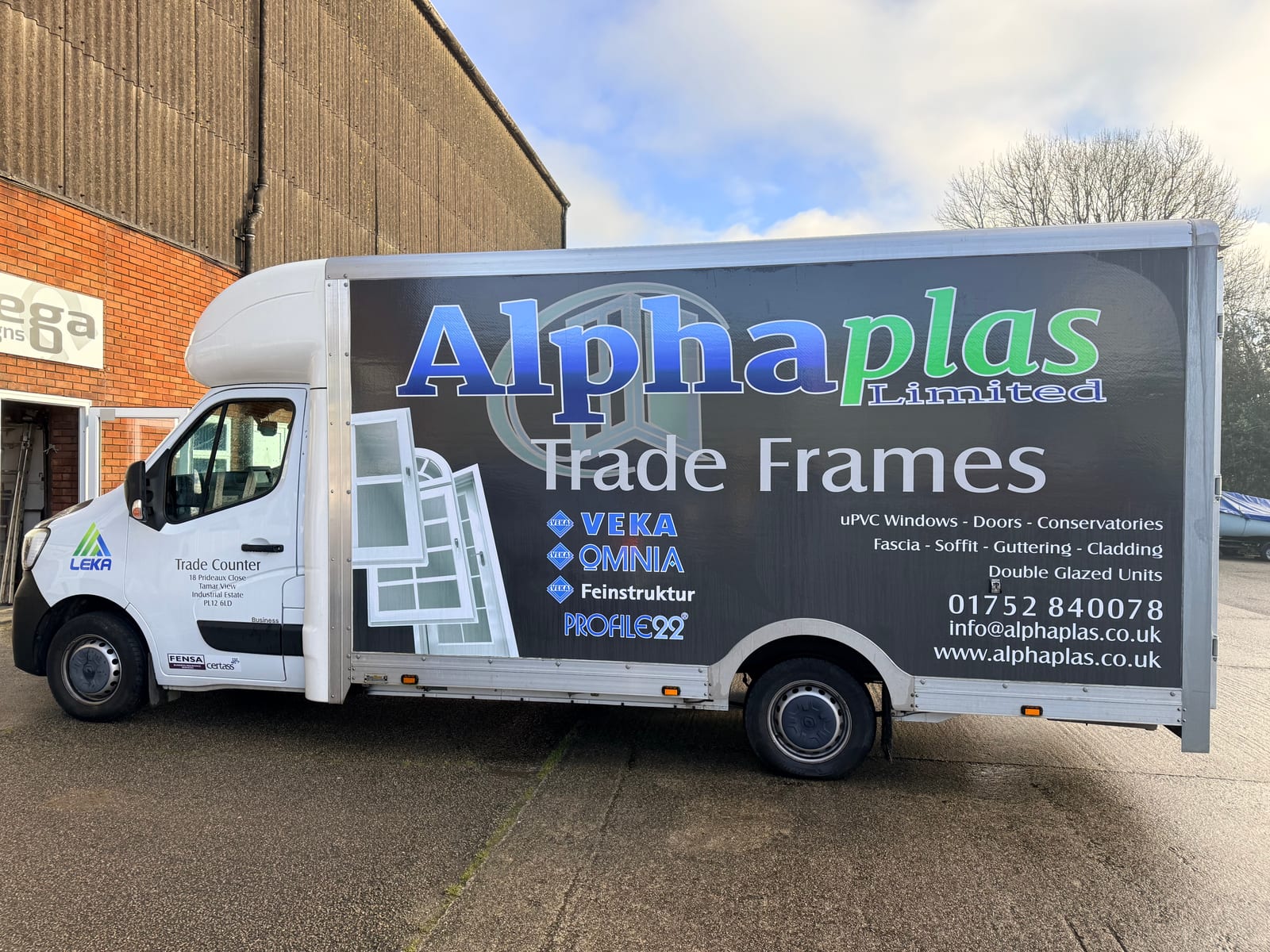 Alphaplas — box-van graphics by Omega Print & Signs
