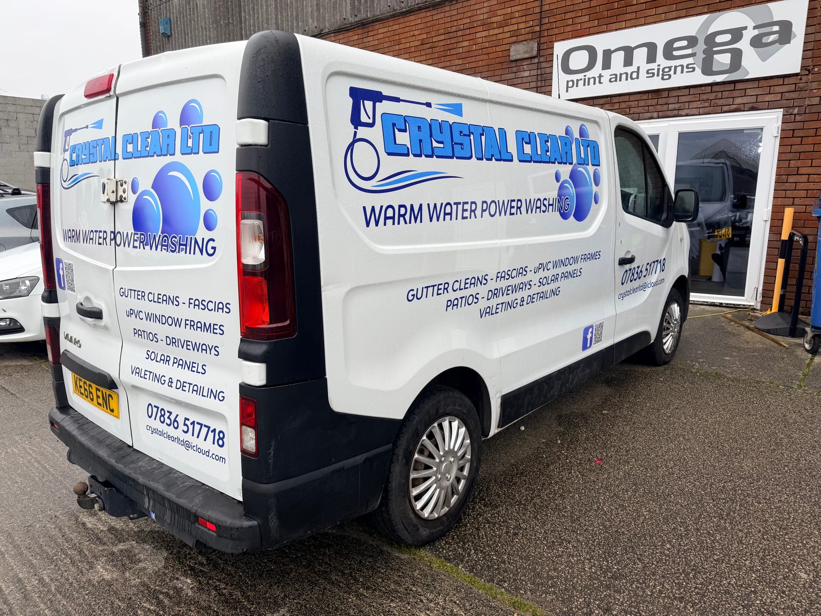 Crystal Clear — logo & lettering by Omega Print & Signs
