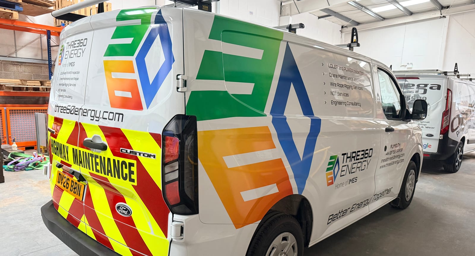 Three60 Energy — graphics & chevrons by Omega Print & Signs