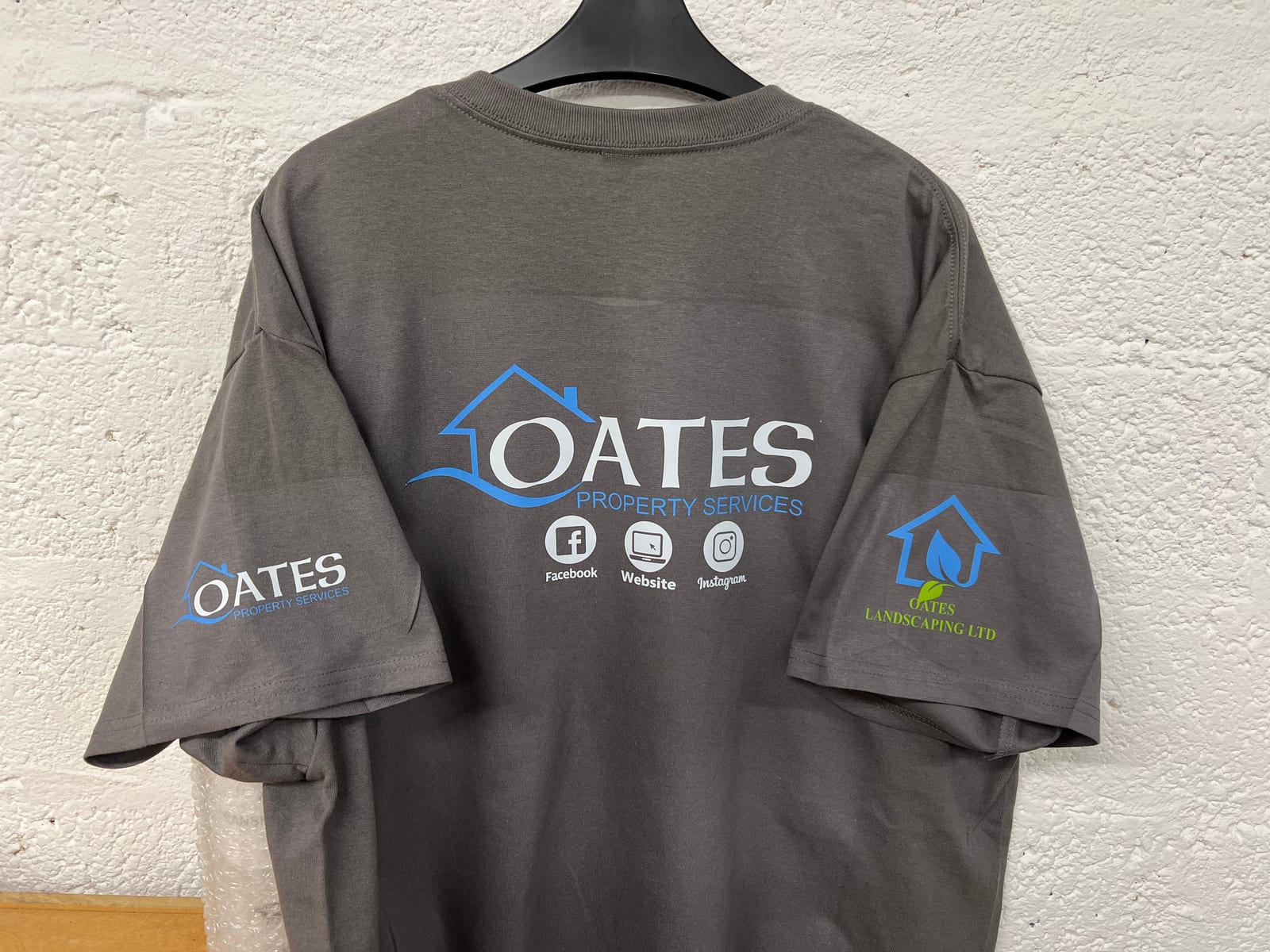 Printed tee — back & both sleeves by Omega Print & Signs