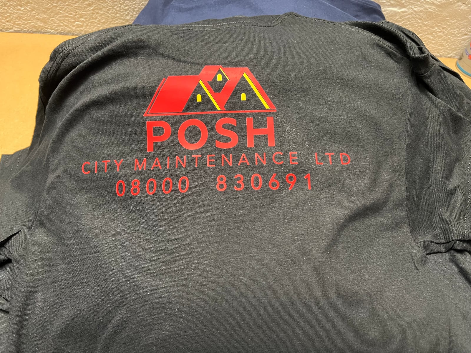 Bold back-print tee by Omega Print & Signs